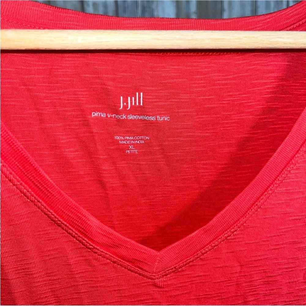 NWT J. Jill Pima V-Neck Sleeveless Tunic - Picture 4 of 4